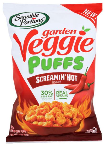 Sensible Portions - Veggie Puffs Screamin Hot - Case of 6-3.75 OZ (EXP: 10/20/2025)