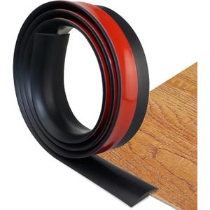 Floor Transition Strip Self Adhesive Carpet & Flooring Transitions Edging Trim Strip PVC Threshold Transitions Suitable for Threshold Height Less Than 3mm (3.3Ft, Black)