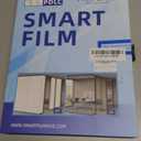 PDLC Smart Film Switchable Smart Film Adhesive Smart Glass Film for Office Meeting Room Office Home etc. Size 7'*11 ''(White) 3 Pieces