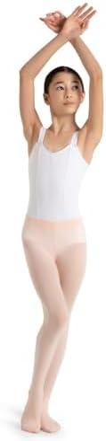 Capezio girls Ultra Soft Self Knit Waistband Tight, Size 2-6