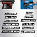 4 x 2026 New 12 Pack of Magnetic Tool Label,General Tool Box Organize Accessories, 3D-Printed Tool Box Labels, Reusable Tags for Steel Toolboxes, Carts, Drawers, and Cabinets (Black)