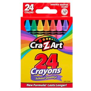 Cra-Z-Art 24ct Crayons Pack, Perfect Back to School Essential, Art Supplies for Coloring Fun, Ages 3 and Up, 2pk