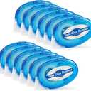 Tmol 12 Pack Scrapbook Tape, 26 Ft x 0.31 in Double Sided Tape Roller, Permanent Adhesive Tape Dispenser Runner, Photo-Safe Glue Tape Roller for Scrapbooking, Crafts and Arts Projects, Smooth & Clean