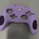 GeekShare Switch Pro Controller Skin Set,Anti-Slip Silicone Protective Cover Skin Case for Switch Pro Controller with 2 Thumb Grip Caps and 2 Stickers - Star Wings Series (Purple)