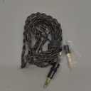 BASN DC100 MMCX IEM Cable, 392 Cores Silver-Plated OFC in Ear Monitor Litz Cord, 4.9ft Headphone Replacement Wire with 3.5mm/4.4mm Balanced Dual Plugs for Bmaster/BmasterX/ASONE/MTPro (Black, MMCX)