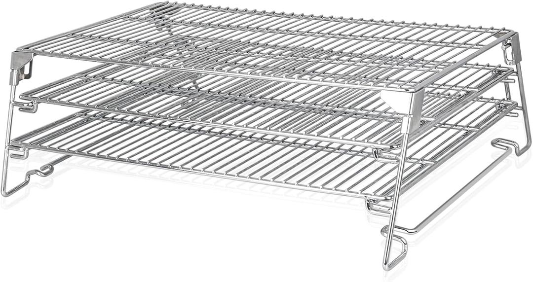 21" 3-Tier Foldable Sliding Jerky Racks for Traeger, Pit Boss, GMG, Camp Chef and More Smoker Grills, 830" Cooking Space Expansion Accessory for Barrel Pellet Grills 21" 3-Tier Foldable Sliding Jerky Racks for Traeger, Pit Boss, GMG, Camp Chef and More Smoker Grills, 830" Cooking Space Expansion Accessory for Barrel Pellet Grills