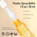 Empty Travel Size Toiletries Bottles Compatible with Sol de Janeiro 62 Perfume, 1 OZ TSA Approved Leak-Proof Containers Refillable for 3 OZ & 8.1 OZ, Travel Essentials, Only A Bottle No Perfume