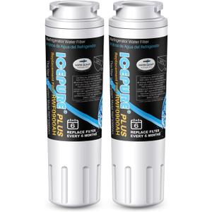 ICEPURE PLUS NSF/ANSI 53 Certified UKF8001 Refrigerator Water Filter Compatible with Maytag UKF8001, UKF8001AXX, UKF8001P, Whirlpool 4396395, 469006, EDR4RXD1, EveryDrop Filter 4, 2 PACK