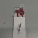 75th & 57th Birthday Candles, Red Number 75 57 Candle for Cake, Happy Birthday Cake Topper Decoration for Birthday Anniversary Celebration Party Supplies