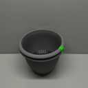 The HC Companies Sevilla Flower Planters - Durable Outdoor & Indoor Planter - Round Lightweight Self Watering Plant Pots for Herbs & More (12" Warm Gray, Pack of 2)