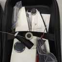 Handheld Sewing Machine Heavy Duty, with Blue Leather Storage Case and 110-Piece Sewing Kit, Mini Portable, Ideal for Adults & Beginners, Complete Set of Quick Home Clothing Repair Tools, Good Gift