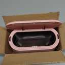 LTWQLing Mini Trash Can with Lid - Removable Small Garbage Can, Tiny Plastic Trash Bin, Pop Up Countertop Wastebasket, Counter Garbage Lint Bin for Bathroom,Office,Kitchen,Desk,Coffee Table(Pink)