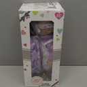 12" Baby Doll with Flower Pattern Backpack Carrier,12 Inch Realistic Baby Dolls with Clothes and Accessories Hanky Pacifier Bottle Diaper Toy Pretend Play Collection for 3+ Child Girls Gifts