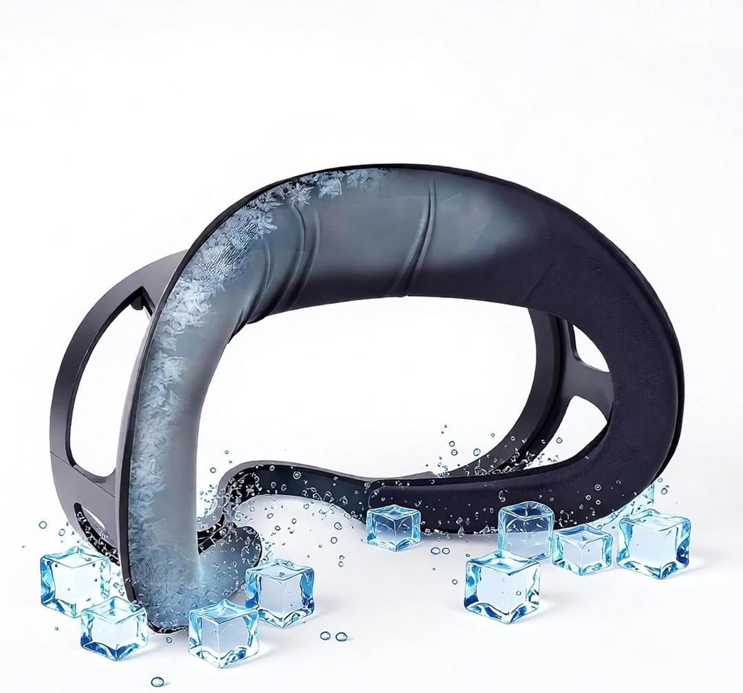 Cooling Face Pad Facial Interface, Open Facial Interface,Compatible with Meta Quest 3s Replacement Accessories, NOT for quest3