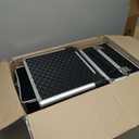 Stagiant Rolling Makeup Case Cosmetology Case on Wheels 4 in 1 Large Cosmetic Organizer Train Case Makeup Travel Case with Key Swivel Wheels Nail Artist Salon Storage Traveling Cart Trunk Black