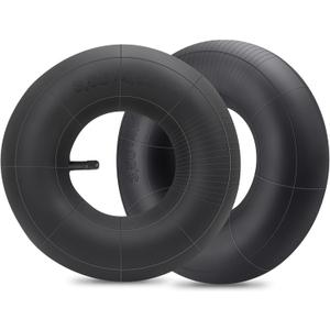 2 Pack 4.00-6" (4.10/3.50-6") Heavy Duty Replacement Inner Tube with TR-13 Straight Valve Stem for 4.10/3.50-6,13x4.00-6,13x5.00-6 Wheelbarrows,Hand Trucks,Mowers, Generator and More