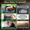 Grow Forward 16-piece Premium Wheat Straw Dinnerware Sets for 4 - Unbreakable Dishwasher & Microwave Safe Plastic Plates and Bowls Sets - Patio, Outdoors, RV, Camping Dishes - Moonlight