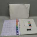 Dry Erase Magnetic Calendar for Refrigerator - Monthly Planner Magnet Whiteboard for Fridge Wall Door - Shopping, Meal/Menu, to Do List, Family Schedule Planning Board with 6 Markers - Colorful