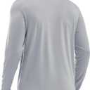 TACVASEN Men's Long Sleeve UPF 80+ Shirts Sun Protection UV SPF Shirts Rash Guard Fishing Running Quick Dry Lightweight (M)