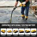 Cordless Concrete Vibrating Tool Compatible with DeWALT 20V Max Battery, 800W Power Concrete Vibrator w/3.6FT Shaft Rod, 3600RPM Portable Electric Vibrarator Remove Air Bubble