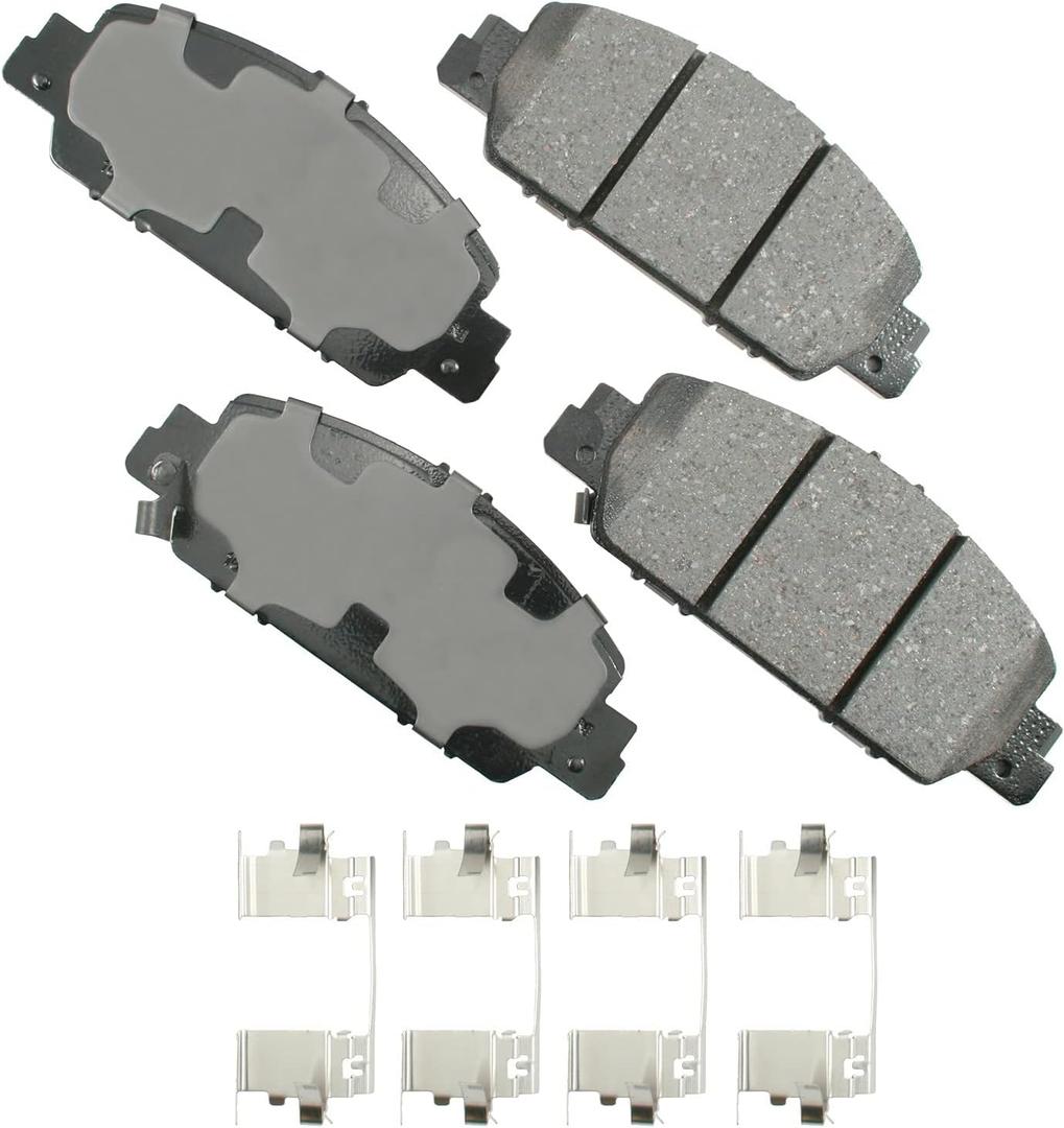 Akebono Brake Pads, ProACT, Front, compatible with Honda 2013-2019, Set of 4