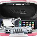 Master Lock Pink Portable Small Lock Box, Set Your Own Lock Combination Portable Safe, Personal Travel Safe for Phone, Passport, Money, 5900DPNK (9.8 x 5.5 x 2.6 inches)