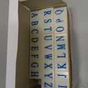 PATIKIL Detachable Number Letter Stamp, 17mm Plastic 9+26 Digits Font Size 1 Numeral 0-9 Alphabet A-Z Combination Set for Card Tag Scrapbook Craft Making Teaching (37*23*15mm)