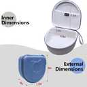 L LTGEM Kids Headphones Case Compatible with iClever BTH13 / HS01 / HS20 and Riwbox CT-7 / CT-7S / CF9 and ONITOO B90 Cat Ear Kids Headphones, Blue (Case Only)