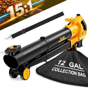 Leaf Blower Vacuum Mulcher Compatible for Dewalt 20V 60V Battery(No Battery
