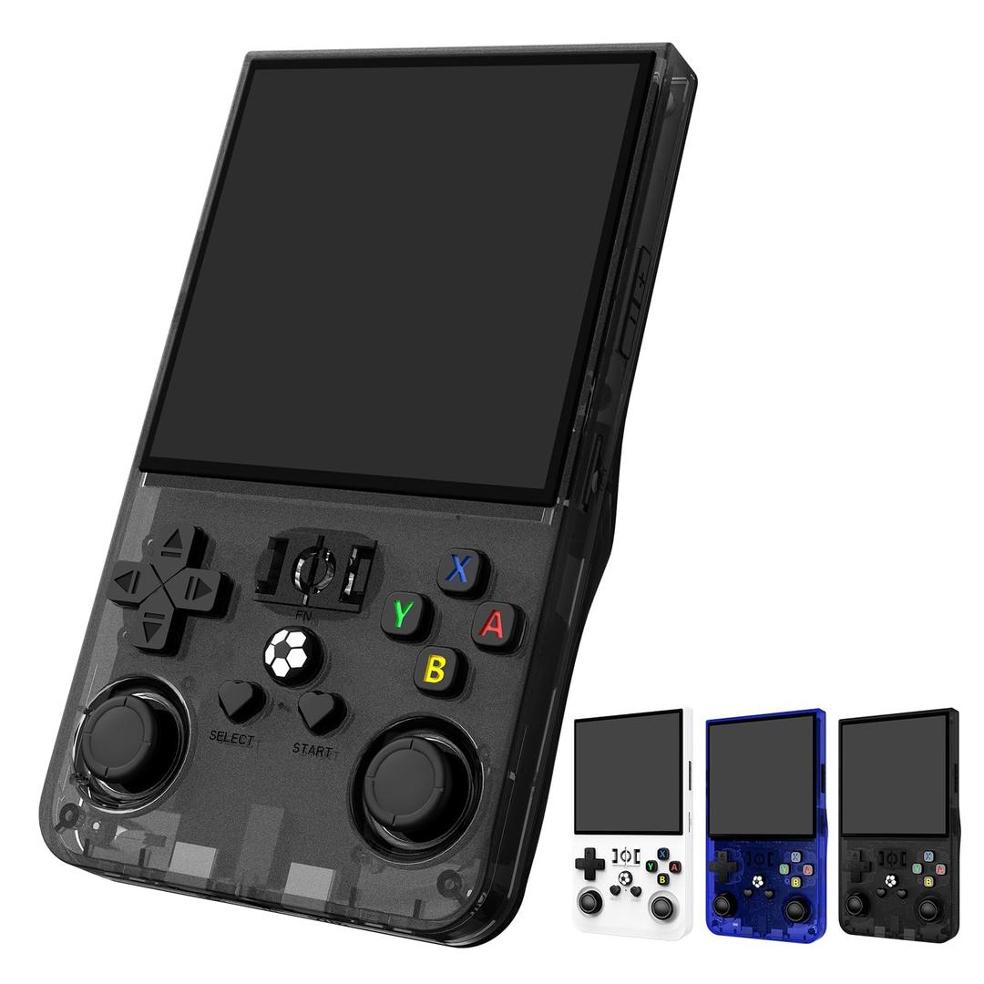 R36MAX Retro Handheld Game Console, 4.0 Inch 720x720 IPS Screen, 64GB Built-in 18,000+ Classic Game, Portable Hand Held Open Source Linux System, 4000mAh Battery Retro Gaming Console