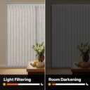 LazBlinds Light Filtering Vertical Blinds Replacement Slats Polyester Fabric for Sliding Glass Door, Patio & Windows, 82.5"x3.5", 34 Pack, Light Beige