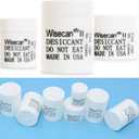 1 Gram 100 Pack Silica Gel Canister, Desiccant Canister, Silica Gel Capsules, Desiccant Capsules, Moisture Absorbers for Food Storage, Food Safe Dehumidifiers Wisecan