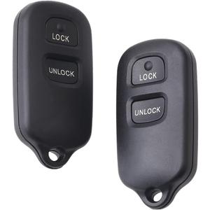 2Pcs HYQ12BBX Car Key Fob Keyless Control Entry Remote HYQ12BAN 2 Button Vehicles Replacement Compatible with FJ Cruiser Echo Rav4 Tundra 89742-0C020 89742-20200