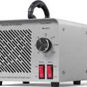 120,000mg/h 0zone Generator High Capacity Ozone Machine & 1 Billion Negative Ion Air Purifier for Home, Car, Pet Odor Removal, O3 Odor Eliminator up to 2,500 Sq. Ft.(Silver)