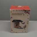 Bird Feeder with Camera Solar Powered-2K Live Feed, Smart AI Identify Birds, 2L Food Capacity, Auto Captured Bird Video, Real-time Arrived Alerts, Mini Hummingbird Feeder for Outdoor Backyard (Dark Green)