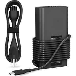 Slim 90W Laptop Charger USB C Replacement for Dell Latitude 5420 5520 7480 7490 7420 Chromebook 3100 Dell XPS 13 9360 XPS15 9550 9560 DA65NM190 LA65NM190 Type C AC Adapter Power Cord
