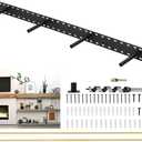 Souyou Upgrade 46"x6" Large Floating Shelf Brackets for Wall, Floating Shelf Hardware Hidden, Thickened Solid Steel Floating Shelves Brackets with Jig (46" x 6" x 3" with Tools)