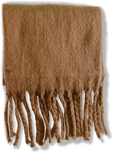 Women Scarf Winter Scarve Lady Thick Wrap Shawl, Brown