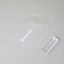 Clear Arch Table Numbers for Wedding, 5x7 Inch Arched Acrylic Table Numbers 1-10 with Stands, Clear Acrylic Arch Sign with Holder for Centerpiece, Reception, Wedding, Party, Event