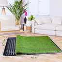 Dog Grass Pad with Tray,40''X27.5''Large Artificial Turf Grass Potty,XL Reusable 3-Layer Dogs Pee Potty Grass Pads, Easy to Clean Portable Dog Litter Box for Indoor/Outdoor Potty Training Toilet