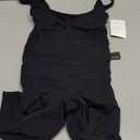 VVX Shorts Bodysuit for Women Tummy Control Shapewear Seamless Sexy Butt Lifting Workout Bodycon One Piece Short Jumpsuit (C-1 Pack-black, Large)