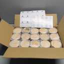 10 OZ Thick Candle Jars for Making Candles 15 Pcs, Empty Jars with Wood Lids for Candle Making, Sample Container, Clear