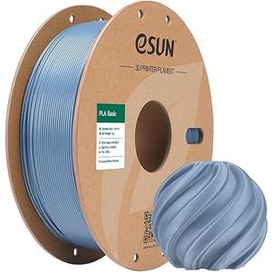eSUN PLA Basic Filament 1.75mm, 1KG Spool (2.2 LBS) High Speed Printing 3D Printer PLA Filament, Designed for Fast Printing, Grey