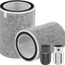 2 Pack HP202 HP302 Replacement Filter Compatible with Shark HP201 HP202 HP302 HP301 HC502 AP1000 Air Purifier MAX, True Filter Cleans Up to 99.98% Particles Part # HE2FKBAS, HE2FKBASMB, Grey