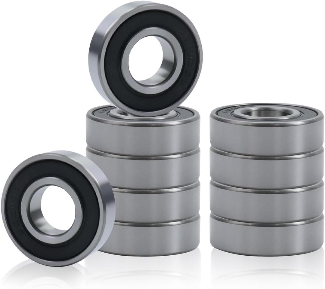 6001RS Ball Bearing Double Sealed Deep Groove Ball Bearings 28mm/1.1" Outer Dia - 10pcs