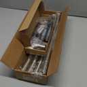 AmazerBath 20-84 Inches Arched Curved Shower Curtain Rod, Heavy Duty Shower Rod Rust Proof Bathroom Curtain Rod, Adjustable Telescoping Design Easy Segmented Installation, Need to Drill, Nickel