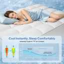 BEDLORE King Cooling Mattress Topper for Hot Sleepers, White