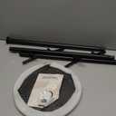 Coat Rack Freestanding Metal Clothing Rack  Modern Clothes Organizer with 8 Coat Hooks  Space-Saving Hall Tree for Entryway, Bedroom, Office  Sturdy Minimalist Coat Hanger & Garment Rack (Black)