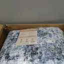 Rugflix 8x10 Area Rugs for Living Room, Washable Large Rug Stain-Resistant Low Pile, Modern Dark Carpet for Dining Room Home Office Kid Room Nursery Bedroom, Navy Blue/Black