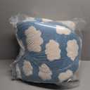 Lesure Cute Cat Beds for Indoor Cats - 2 in 1 Cat Cave Bed for Kittens and Small Pets with Removable Washable Cushioned Pillow, Cozy Kitten Tent with Non-Slip Bottom, Blue, 16 inches